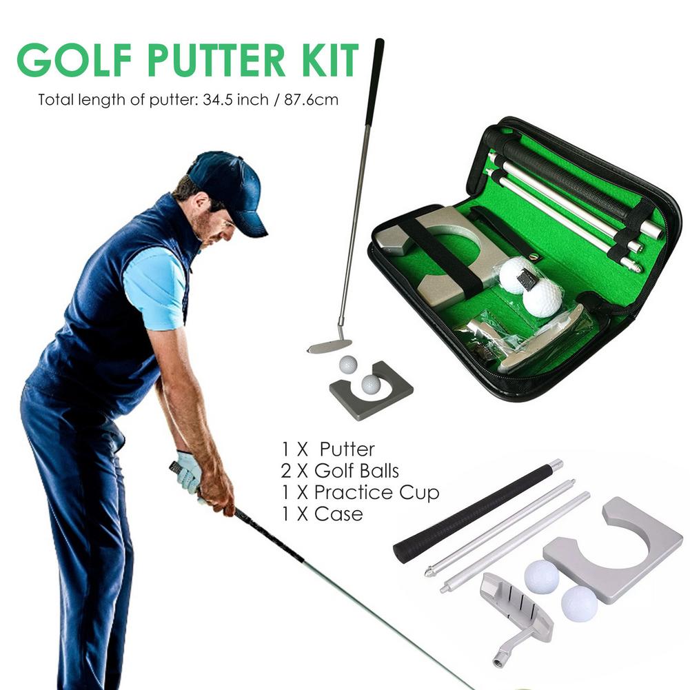 Golf Putter Set Portable Mini Golf Trainer Kit