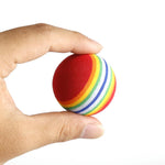 Load image into Gallery viewer, 20pcs Rainbow Stripe Foam Sponge Golf Balls
