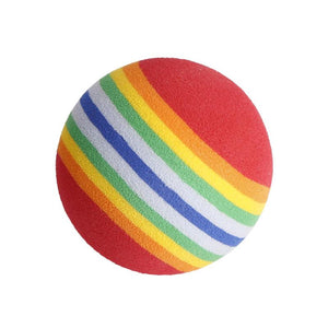 20pcs Rainbow Stripe Foam Sponge Golf Balls