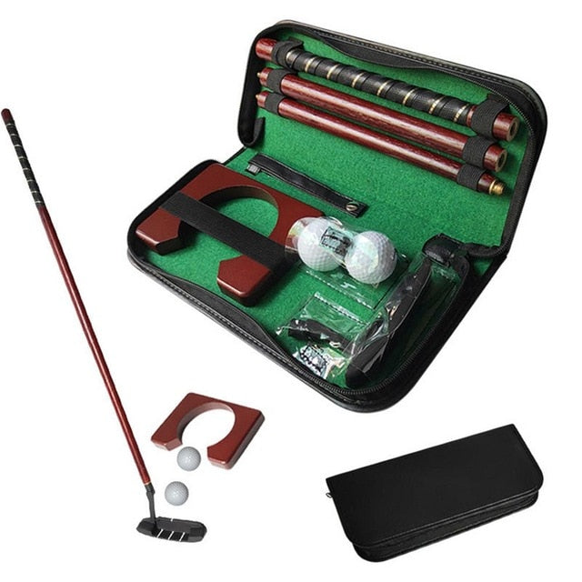 Golf Putter Set Portable Mini Golf Trainer Kit