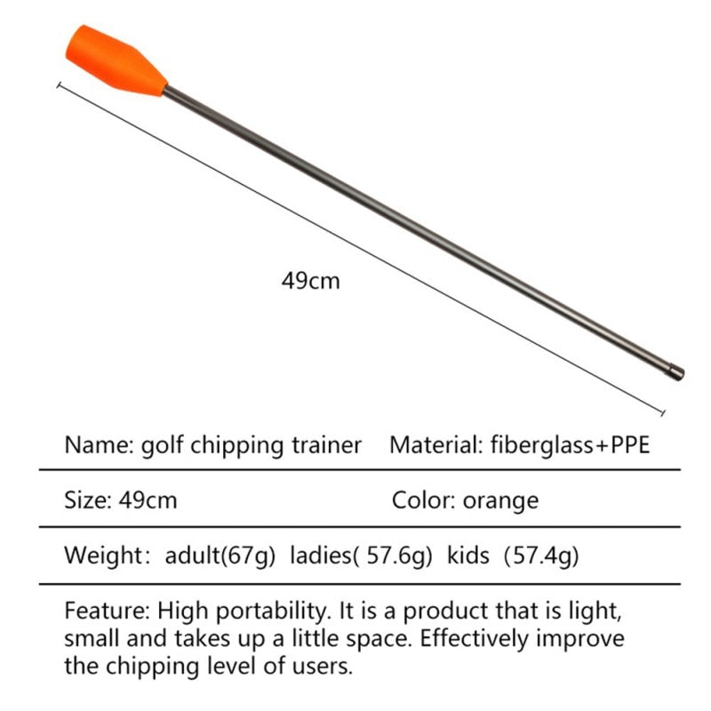 Kids Chip Stick Golf Training Aid Swing Trainer